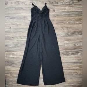 Wide leg Blashe lace top jumpsuit